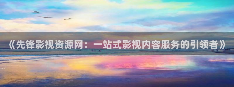 《先锋影视资源网：一站式影视内容服务的引领者》